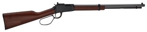 HENRY
H1 TRACKER
LARGER LOOP LEVER
LEVER ACTION
20 INCH OCTAGONAL BARREL
SKINNER PEEP REAR SIGHT
BRASS BEAD FRONT SIGHT
WALNUT STOCK AND FOREND

AVAILABLE IN
H001TP22 22LR 16 SHOT NEW $1129
H001TP22M 22WMR 13 SHOT NEW $1299