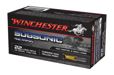 Winchester Subsonic Max 22LR 42gr HP