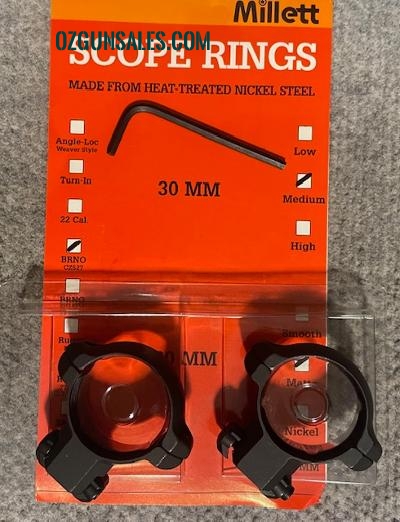 Millett Brno / CZ 527 Rifle 30mm mounts