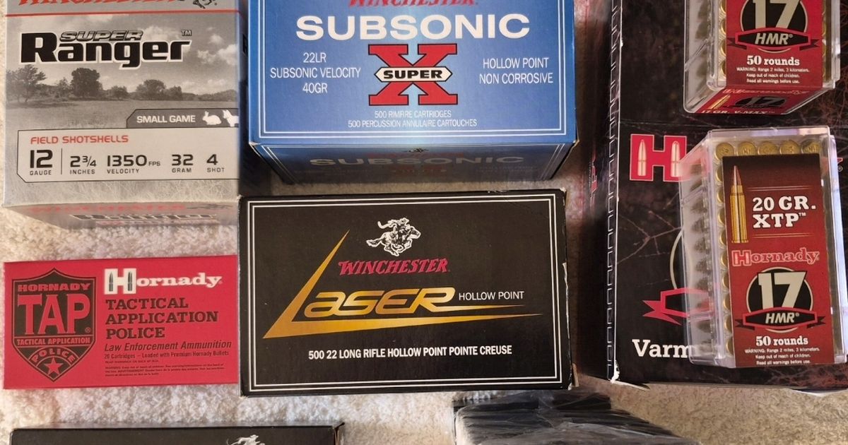 223 REM, 22LR, 17HMR, 12G