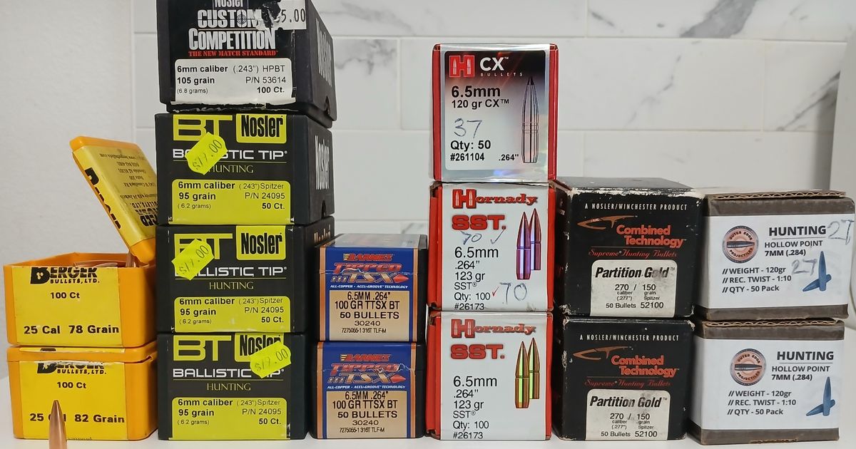 6mm 6.5mm 270 7mm 257