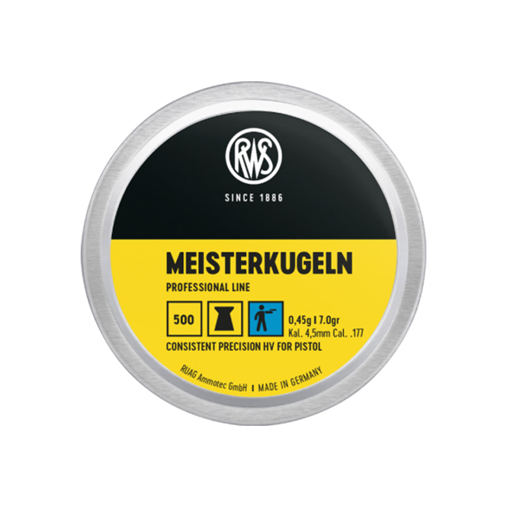 RWS Pellets Meisterkugeln .177 0.45G -Head 4.48 - Pistol