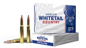NOSLER
NWA40132
WHITETAIL COUNTRY
30-06, 150GR, SP
AMMUNITION

SPECIAL 
$59.90 /PER 20
$269.55 /PER 100
$495 /PER 200