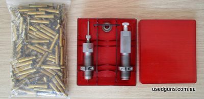 Hornady dies for 22 Hornet, little used. Winchester once fired cases x 179.