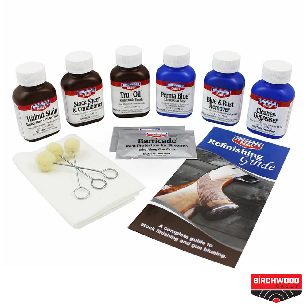 Birchwood Casey Deluxe Perma Blue & Tru-Oil Complete Finishing Kit