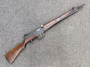 FRENCH
MAS-49
7.5X54 FRENCH
10 SHOT
SEMI AUTO 
CATEGORY D
SEMI AUTO
CLEAR MARKINGS ON BUTT STOCK
AND RECEIVER 
VERY RARE
#39830

VGC+ $1190
UN-BONDED CATEGORY D RIFLE
NO AG PERMIT REQUIRED FOR PURCHASE