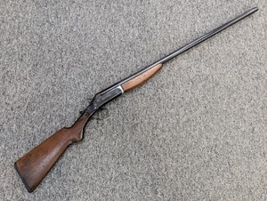 STEVENS
MODEL SINGLE GUN
20 GAUGE
EJECTOR
30" BARREL
EXPOSED HAMMER
LIGHTLY PITTED BARREL
#XH661

EXC $190