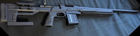 Howa 1500 in 6.5 Creedmoor - 26‚Äö√Ñ√∂‚àö√ë‚àö¬•‚Äö√Ñ√∂‚àö√ë‚àö¬• Heavy Barrel (Threaded), MDT Oryx Chassis (Black), Australian Tactical Precision 20MOA Picatin