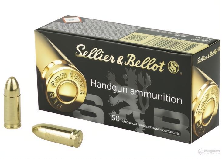 Sellier & Bellot 9mm Luger 124gr TFMJ NONTOX (GREEN BOX)