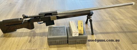 In excellent condition, 28inch brux barrel 1/7.5 twist with ACE Muzzle Break fired 1500 rounds, trigger tech Dimond single stage, foundation mg2, Hawkins bottom