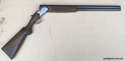 It is a bit knocked around but woks great .This shot gun has not done me wrong great second shot gun for taking away duck shooting.