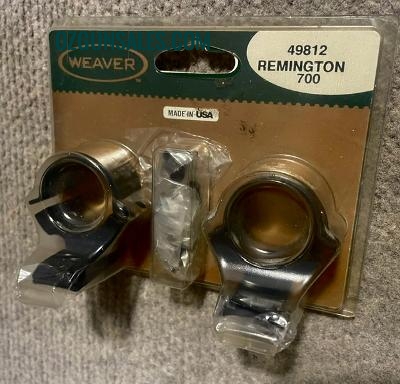 Weaver Remington 700 Rifle 1" mounts
