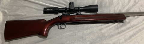 Brno mod 2 benchrest rifle very accurate gun heavy stainless barrel trigger done in fibreglass benchrest stock magazine changed to single shot