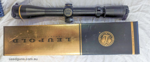 As new condition, no marks or scratches. Genuine Leupold flip-up covers. In original box