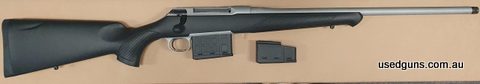 Brand new, in stock for immediated delivery, highly reduced and with free 10 shot mag. Sauer 100 Silver Ceratech in 6.5 Creedmoor with threaded barrel and free 