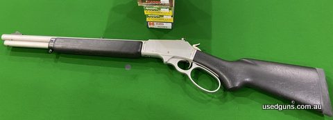 Marlin 45-70 Govt dark series 1895TSBL 16 inch barrel open sites comes with four boxes of brand-new ammo totalling $326 this item is only you been used once in 