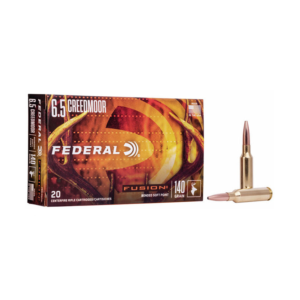 FEDERAL 6.5 CREEDMOOR 140GR FUSION • Pack 20