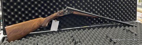 Brand New Webley & Scott Imperial SxS30 inch barrels with chokes, colourcase action, single trigger, extractors, single bead.