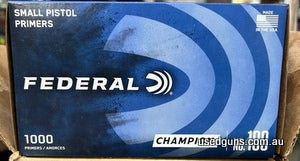 Back in stock !! Federal Small Pistol Primers $945 per 5000 , $200 per 1000.