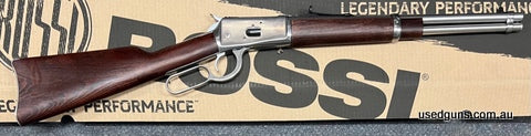 Brand new in stock and on sale. Rossi Puma 357 Mag lever action rifle with 16 inch stainless barrel in walnut stock. Limited stock. $65 freight to your dealer A