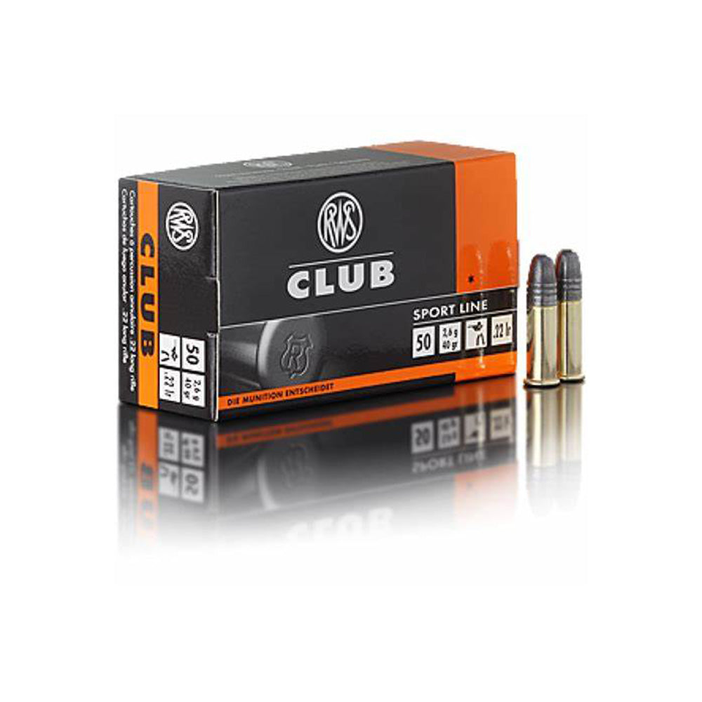 RWS .22lr Club 22 40gr 50pk Brick Price $154.95