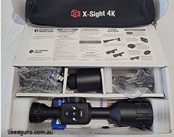 Atn x-sight 4k pro 5-20x. Day/Night scope. As new condition with no marks. comes with original box, IR Light, sunshade, accessories and user manual. SD card inc