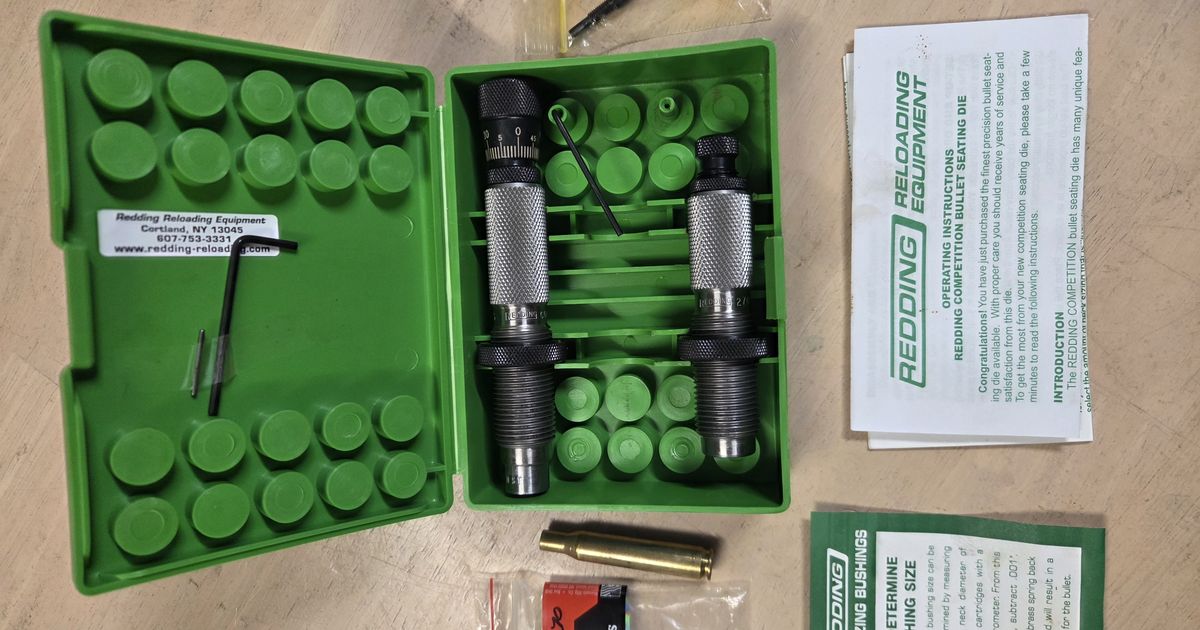 .270 WIN Redding Type S FL Match Dies and PMC brass