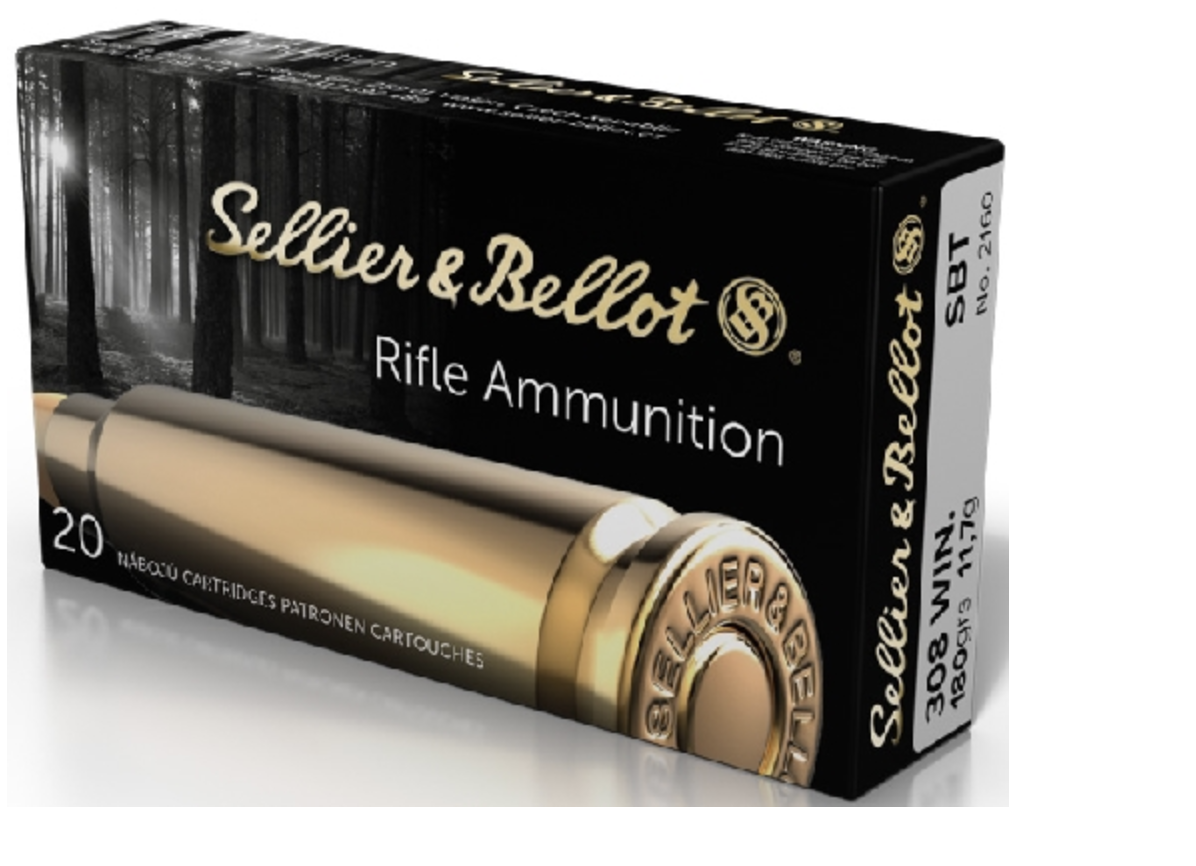 S&amp;B Sellier &amp; Bellot 308 Win 180 grain SBT Sierra Boat Tail