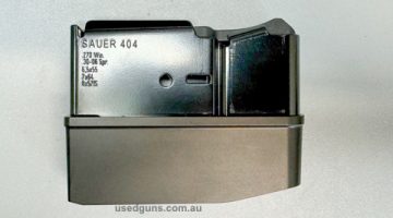 New Sauer 404 five round mag. Takes five .270 rounds as well as the following calibres: 30-06, 6,5‚Äî√ñ55, 7x66, 8x571S. Plus postage.