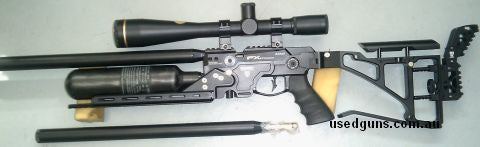 As new in Sabre stock, comes with 2 magazines and single loader. 700 mm barrel fitted and comes with new 500mm barrel