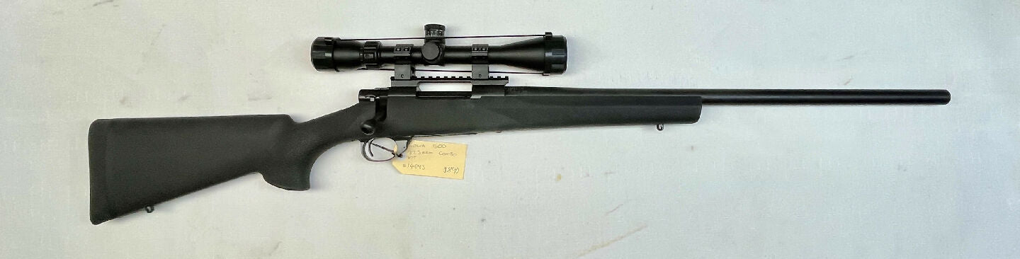 LAST ONE! The Howa 1500 needs no introduction. The king of cheap precision, topped with a great little scope. Just the ticket for knocking critters or punching 