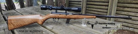 Gervarm 22LR in immaculate condition Note: This firearm requires a cat C License. Thornton Hunting and Outdoors is a Fully licensed dealer based in The Hunter V