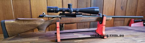 Tikka T3x Forest in 223 Rem, 1:12 Twist barrel. Rifle is in very good condition, having only fired approx 200 rounds. Included Meopta Meopro 6-18x50 Scope with 
