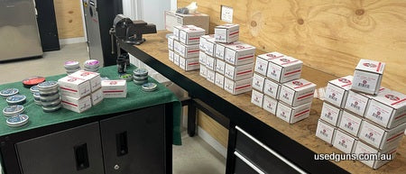 Various air gun slugs and pellets, over 70 boxes and tins, buy the lot for $500 or $15 per box of slugs and $8 per tin of pellets. Some are opened and I‚Äö√Ñ√¥l
