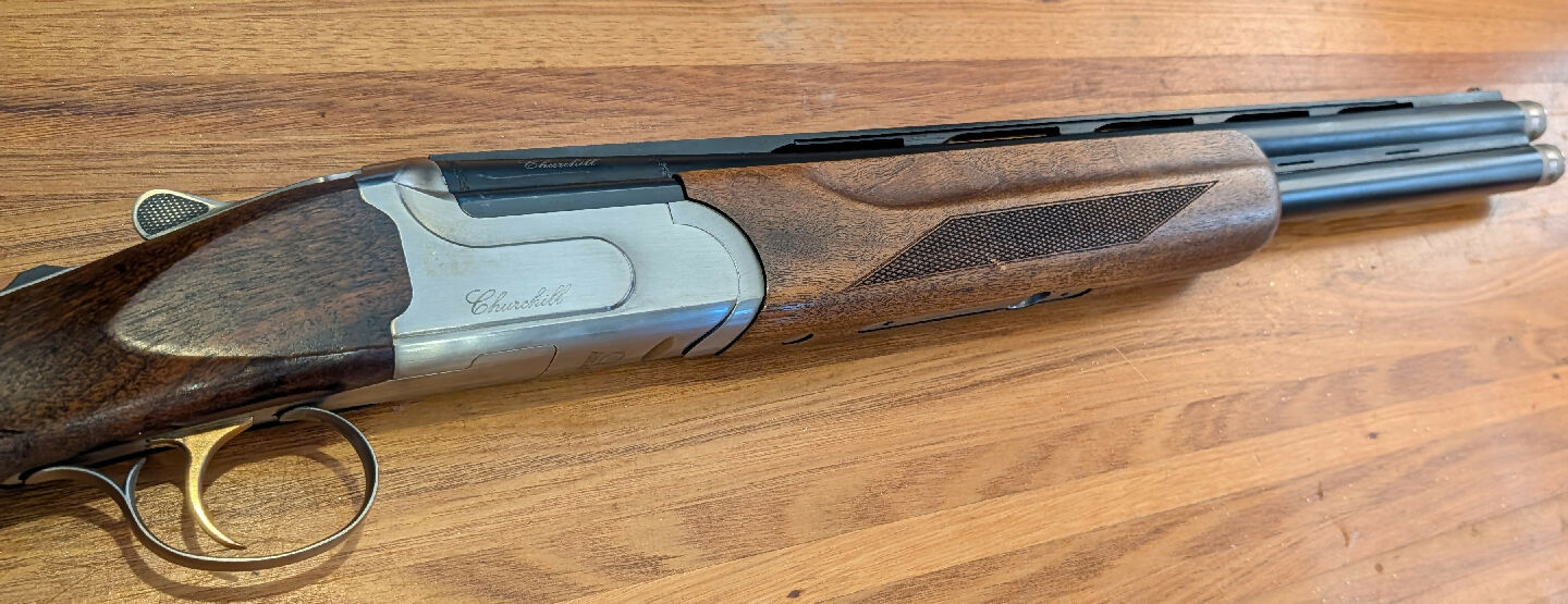 Akkar Churchill 12 gauge shotgun with 44 Remington Magnum calibre conversion