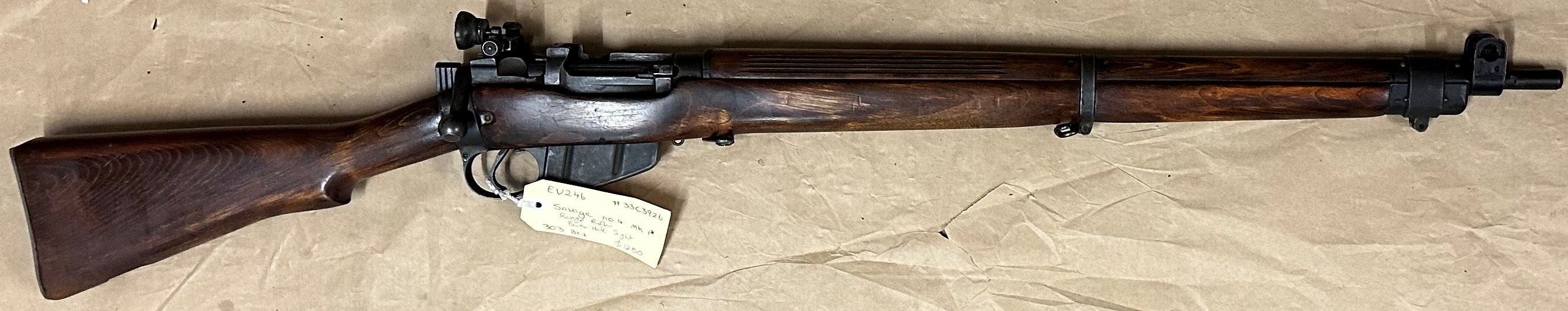 Savage No4 MK1 Range Rifle Parker Hale Sight Cal 303 Brit Tag EV246 33C3926