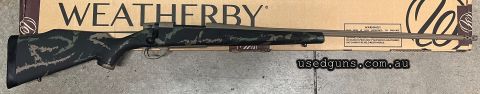 Two only. Reduced from $2730 to clear. Weatherby Vanguard High Country in 257 Wby Mag. 28" Fluted Barrel with Brake. FDE Cerakote. $65 freight to your dealer Au