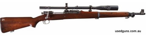 Looking for a 1903A1 sniper clone. James River, Gibbs or Rock Ridge. This rifle is fitted with the Malcom x8 scope. Would consider a 1903A4 or a High SN standar