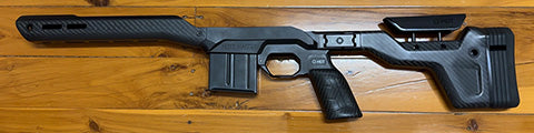 As new, MDT HNT26 carbon fibre stock, Non-Arca folding, rem700 S/A footprint, was fitted to rifle and never used, new 10 round 308/243 steel mag, $1500 includin