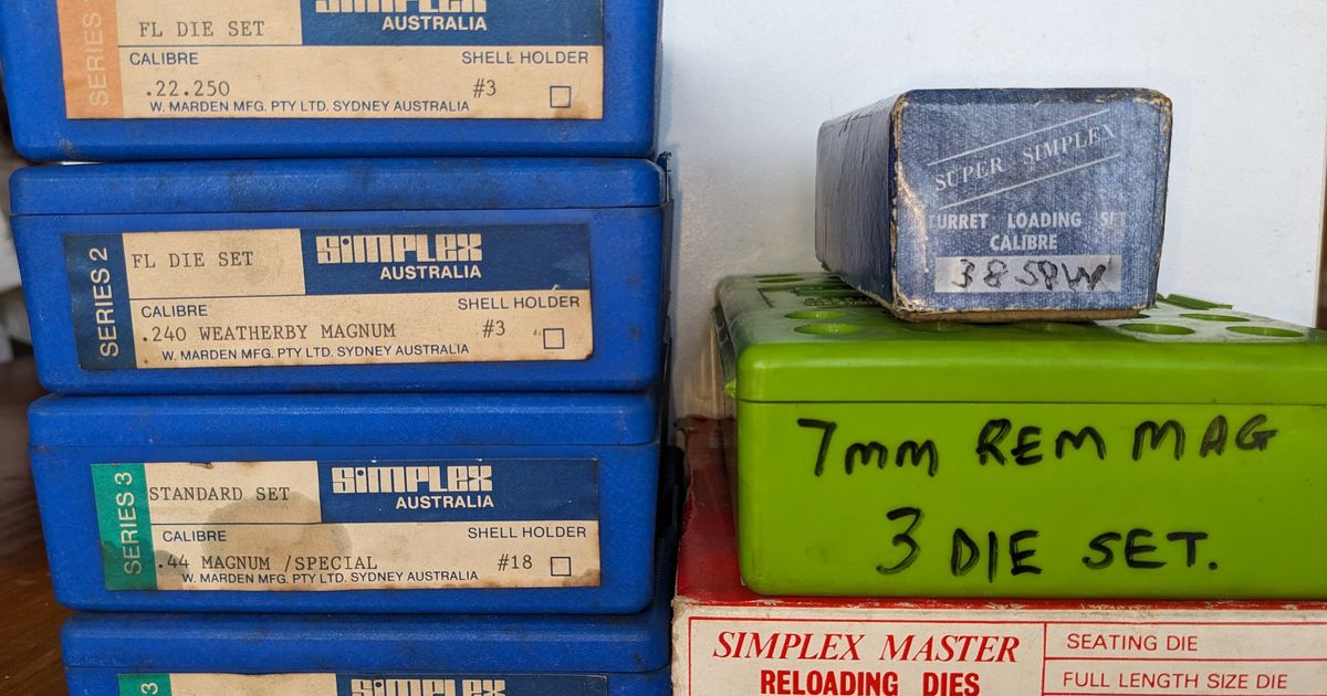 Assorted reloading dies