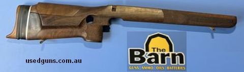 Anschutz 54 L/H Thumbhole stock Anschutz match 54 L/H Thumbhole Stock. Left hand thumbhole stock with a right hand bolt. Is in very good condition.