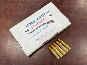 UNIQUE MUNITIONS
310 CADET 
120GR LEAD RN
AMMUNITION

$69.90 /PER 30