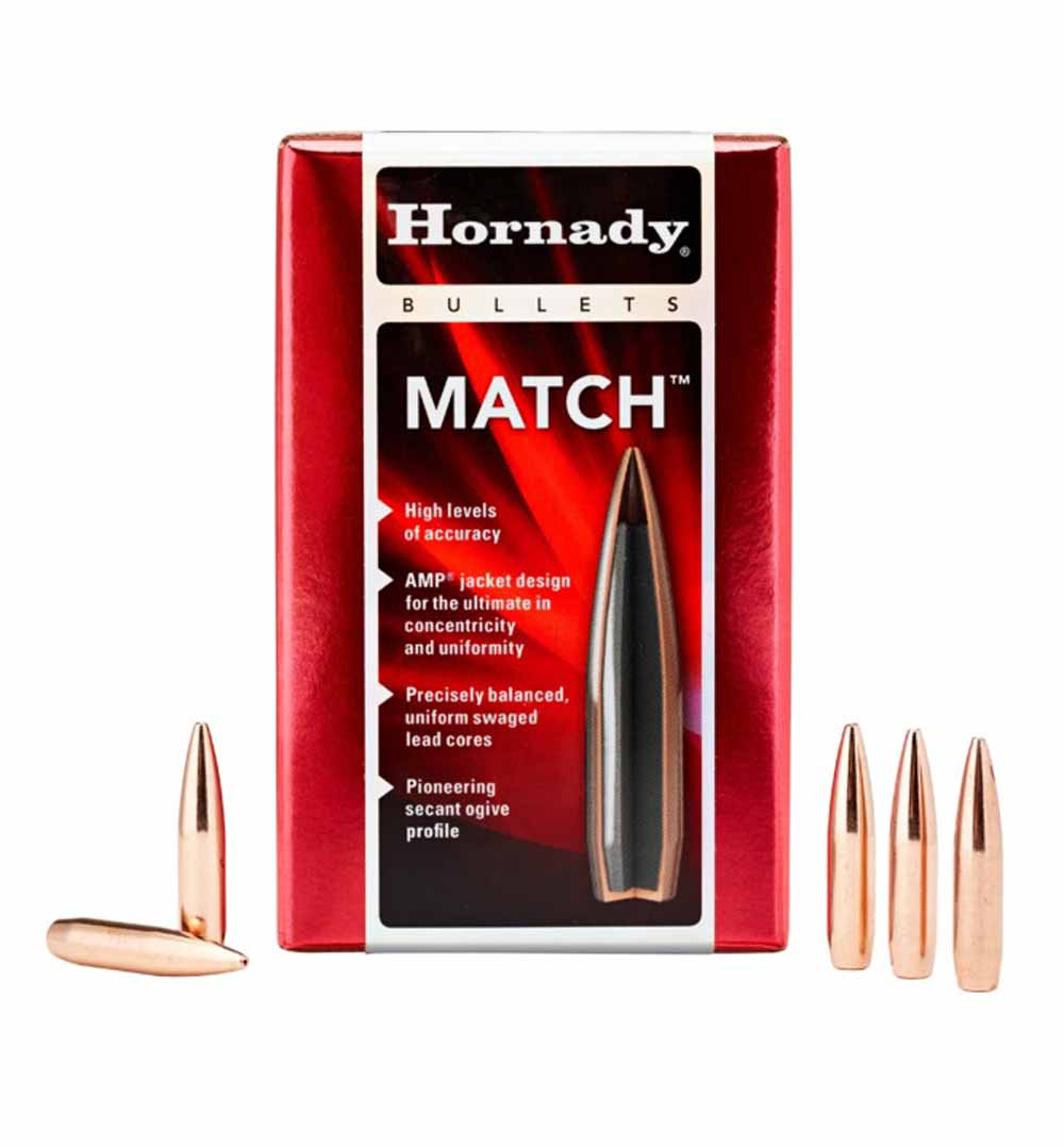 Hornady 30 Cal .308 168 gr BTHP Match