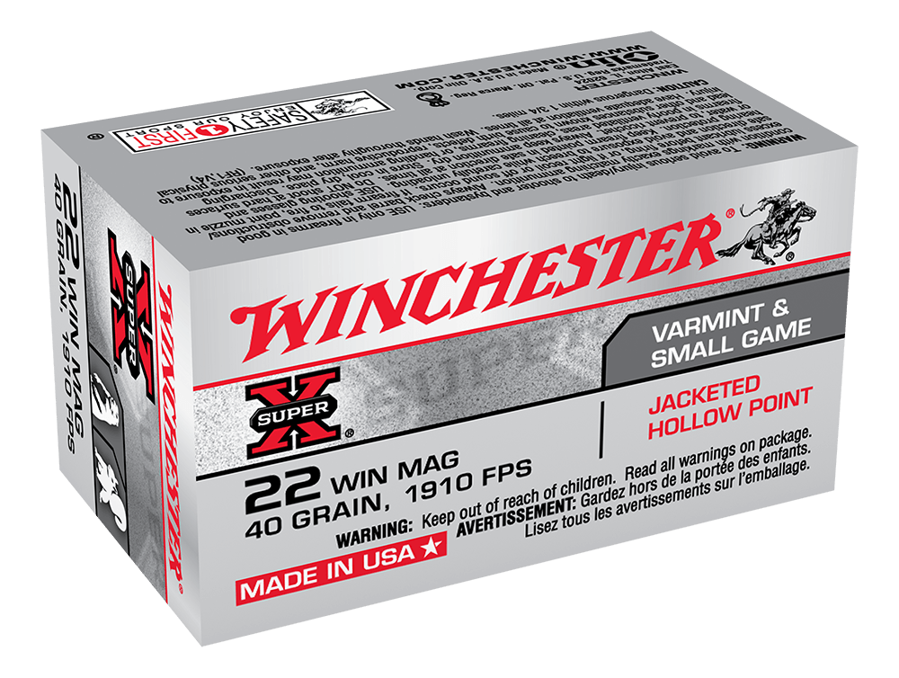 Super X 22WMR 40gr JHP