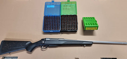 Tikka t3x superlight 260 rem in Ember stock threaded 1/2 20 unf 200 rounds of ammo Redding 3 die set, fired under 100 rounds. Plus transfer fee