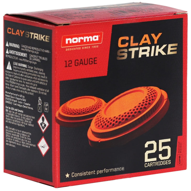 NORMA 12G CLAYSTRIKE 1250fps 28gm (7.5) (250 SLAB)