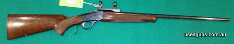 Browning 1885 223 in fair to good condition with 1 inch scope rings.