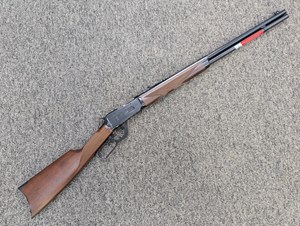 WINCHESTER
534178114
MODEL 1894 SPORTER
30/30
8 SHOT
FULL LENGTH MAG TUBE
24 INCH HALF ROUND HALF OCTAGONAL BBL
DEEP GLOSS BLUED FINISH 
CHECKERED BLACK WALNUT STOCK & FOREND
TWO ONLY

NEW $2099