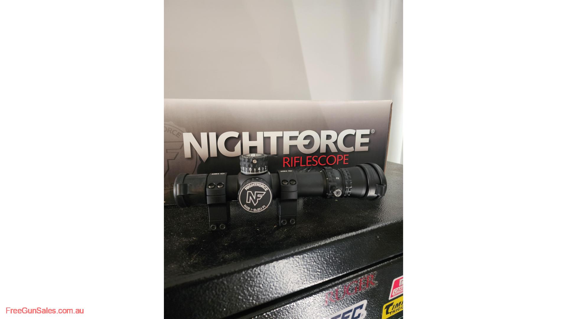 Nightforce NX8 1-8×24 F1 FFP MRAD#C598 Gold coast