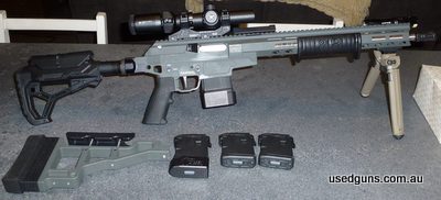 For Sale is an SCSA Taipan X in the Sig Grey Ceracote colour, Rifle comes with a Vortex Strike Eagle 1 - 6 x 24 Optic, Fab Defense GL Core AR Butstock and Tube,